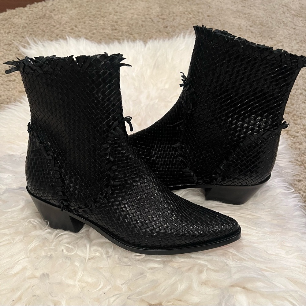 Saint G Nora Woven Black Boots*NEW - Picture 3 of 4